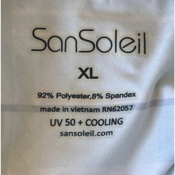 San Soleil UPF Golf Top 1/4 Zip Long Sleeve Pickleball Tennis Outdoor, XL - Picture 11 of 12